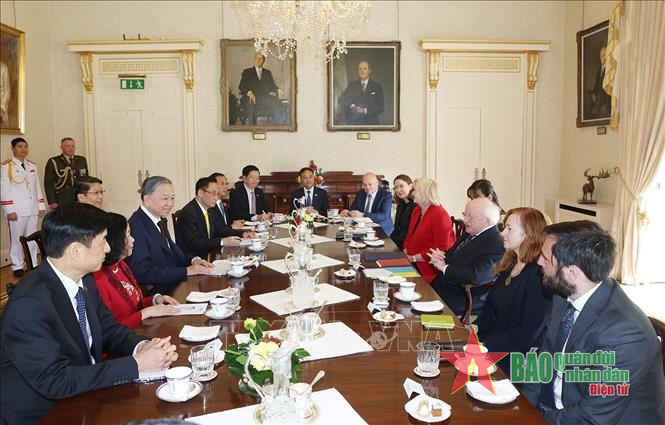 Phát biểu của Tổng thống Ireland Michael D. Higgins tại bữa tiệc tối nhân chuyến thăm cấp Nhà nước của Tổng Bí thư, Chủ tịch nước Tô Lâm